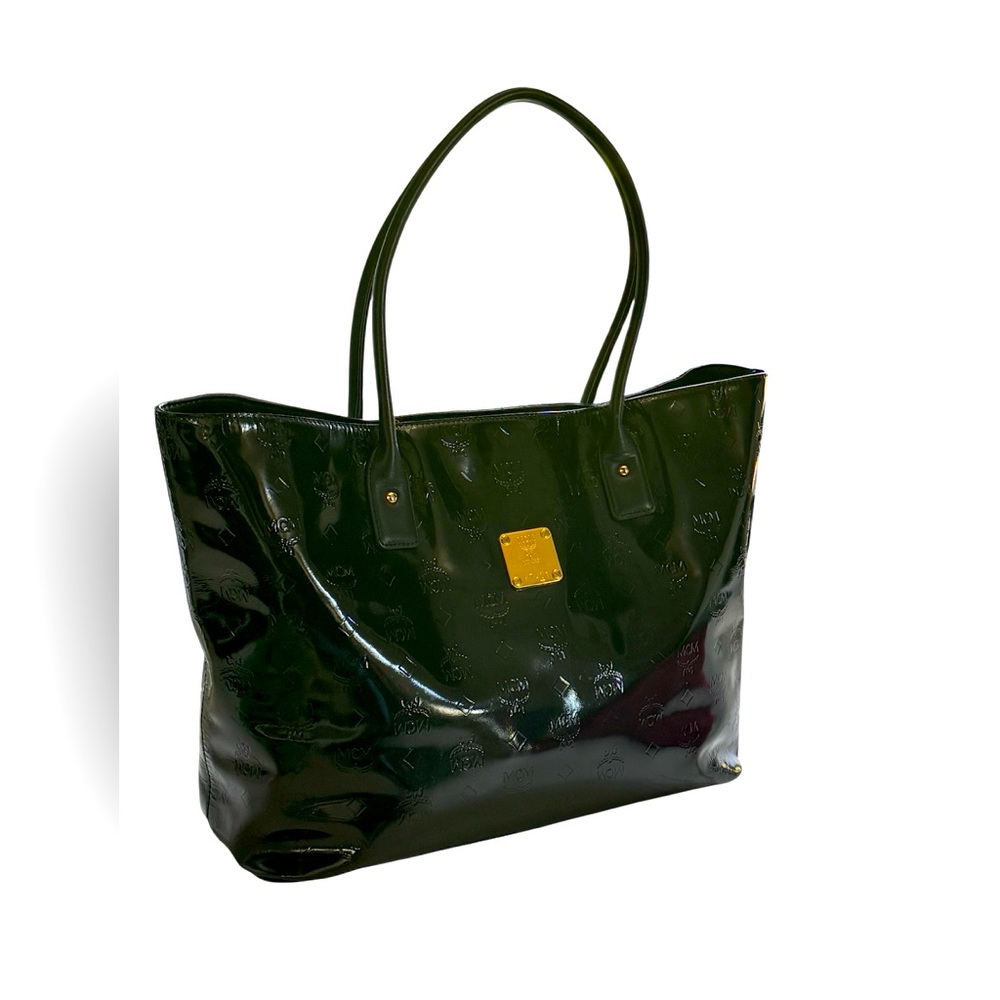 MCM Black Patent Limited Edition Tote Bag